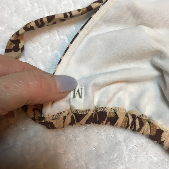 Animal print Halter swim top/bra - Picture 5 of 6